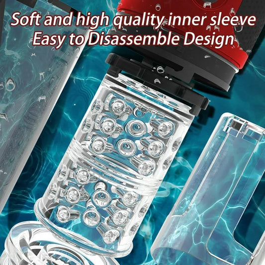 ESVOW Automatic Male Masturbators Cup Sex Toys with 7 Sucking & 7 Rotating Modes & Voice Function Full Waterproof Stroker Adult Toy for Men Self-Pleasure Masturbation