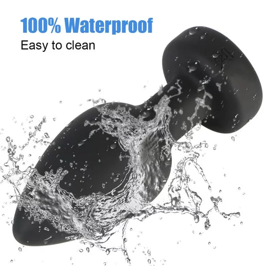 Birdsexy Wireless Remote Control Butt Plug Anal Plug Vibrator, 10 Vibrating Modes Prostate Massage Sex Toys for Women Men, Black