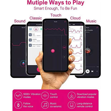 Nvzi APP Remote Control G-spot Vibrator, Pink Fun Long Distance Bluetooth Wearable Panty Couple Vibrator, Rechargerable Adult Sex Toys More Than 10 Vibrations for Women and Couple