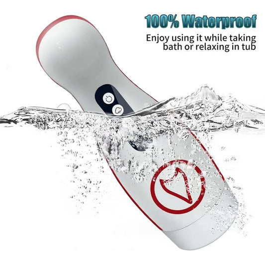 HTB Automatic Sucking Male Masturbator Sex Toys for Men, Adult Electric Pocket Stroker with 7 Suction & Vibrating Modes for Men Self-Pleasure Masturbation