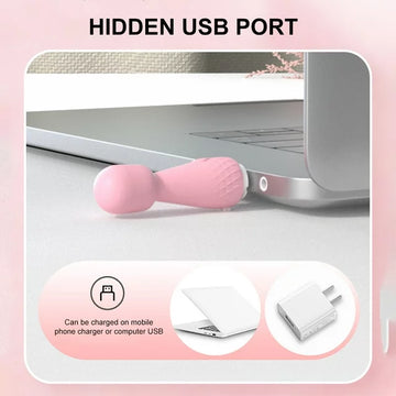 Rechargeable Mini Vibrators and Adult Sex Toys for Women and Couples, Clitoris Stimulator Massager, Small Vibrator with 10 Vibrating Modes, Pi