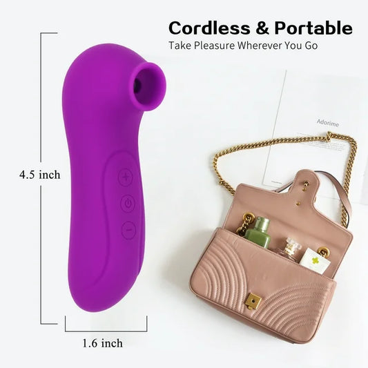 DARZU Vibrator Sex Toys for Women: Adult Sex Toys with 10 Intensities Modes Clit Stimulator Massager for Woman Pleasure - Purple