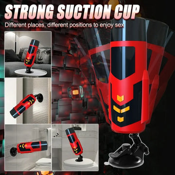 AYIYUN Male Masturbator Sex Toys Automatic Male Masturbators Cup, Electric Stroker with 10 Rotating & Thrusting Modes & Voice Mode Adult Toy with Suction Cup for Men Self-Pleasure Masturbation